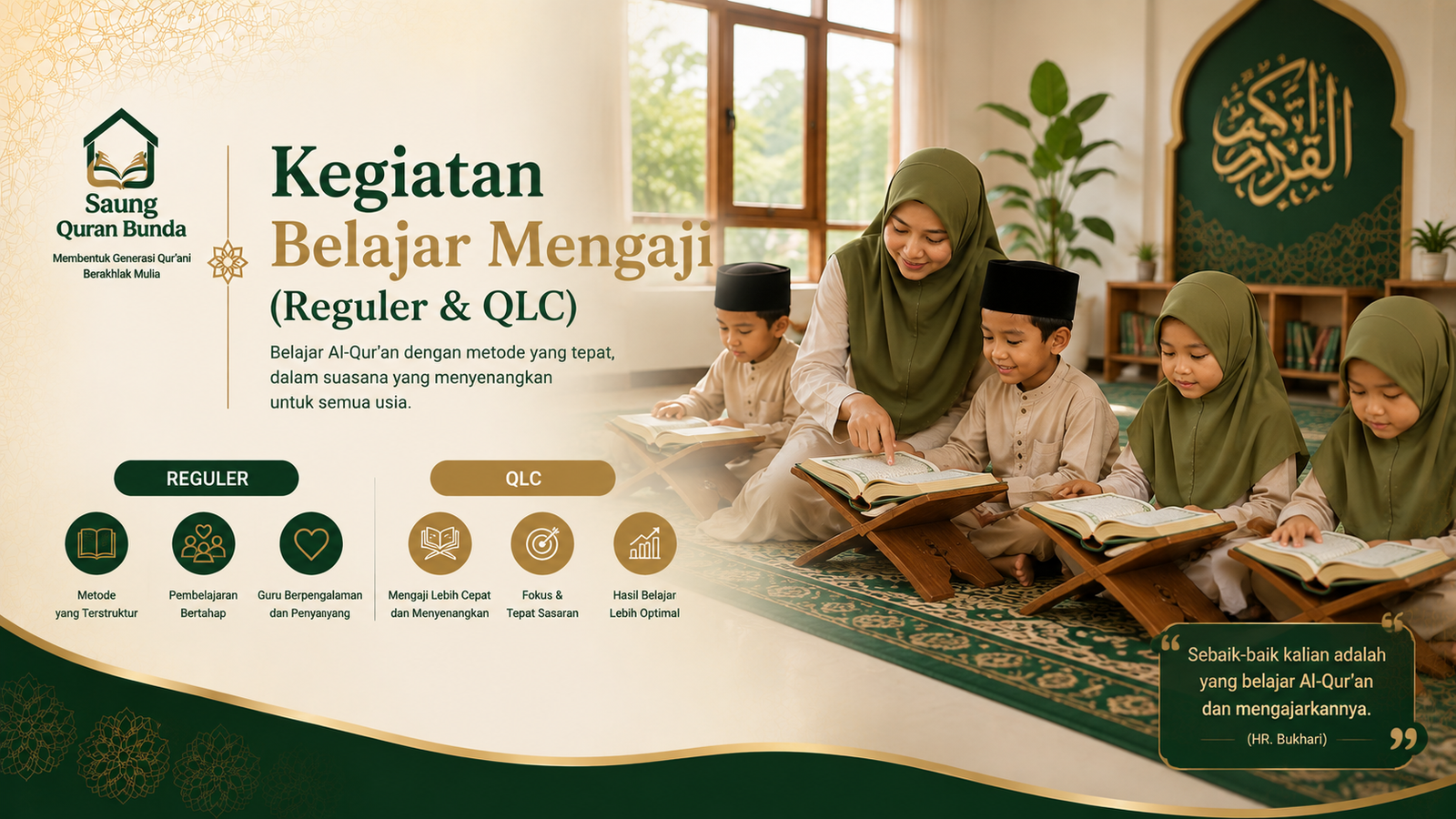 Kegiatan Belajar Mengaji (Reguler & QLC)